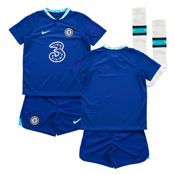 Chelsea Home Kids Kit 2022-23 Custom Unisex Jersey - - Jersey Teams World