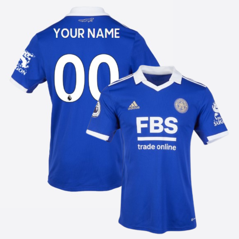 Leicester City Home Shirt   2022/23 Custom Unisex Jersey  - Blue - Jersey Teams World