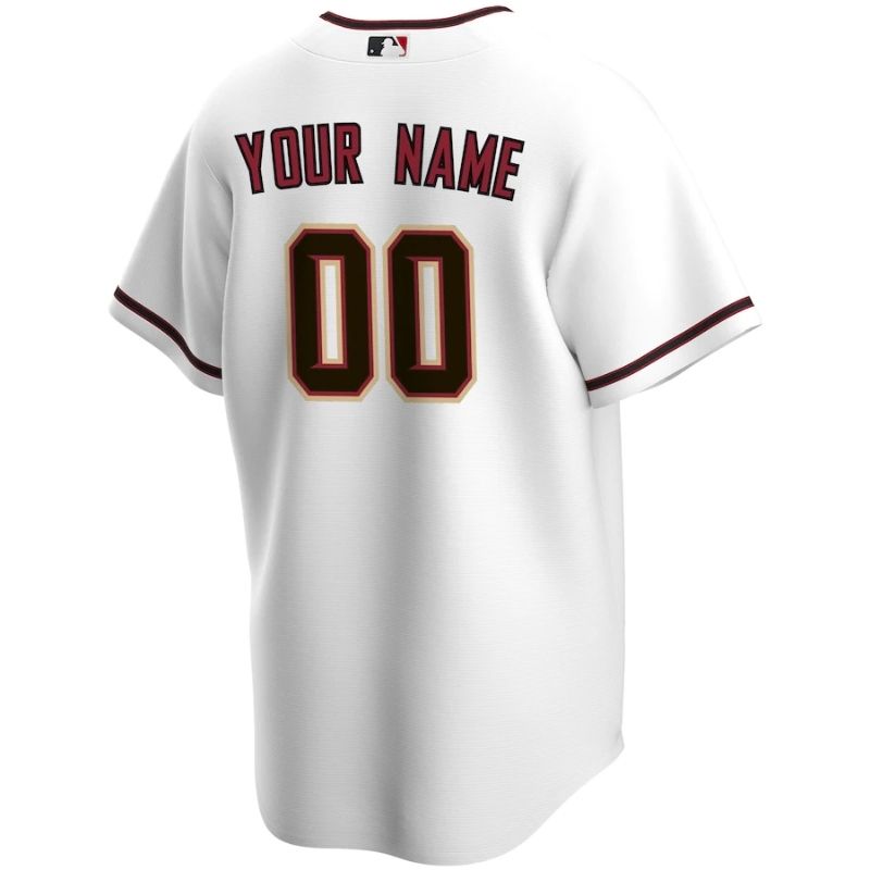 Arizona Diamondbacks 2023 Home Custom Jersey Unisex - White - Jersey Teams World