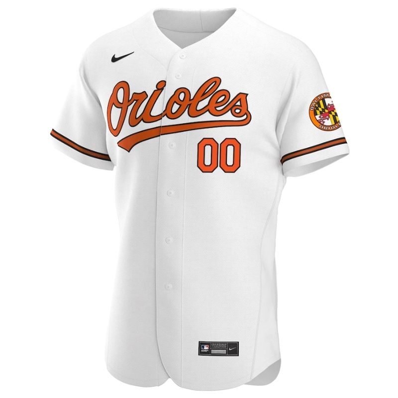 Baltimore Orioles Team 2023 Home Custom Jersey Unisex Pro Official - White - Jersey Teams World