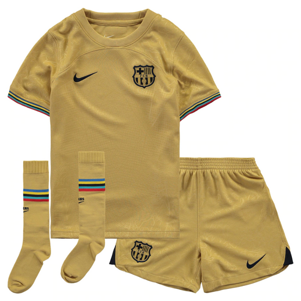 Barcelona Away Stadium Kit  Unisex Shirt 2023, 2 – 13 Years Kids Kit - Jersey Teams World