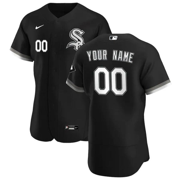 Chicago White Sox Team 2022 Home Custom Jersey Unisex Pro Official - Black - Jersey Teams World