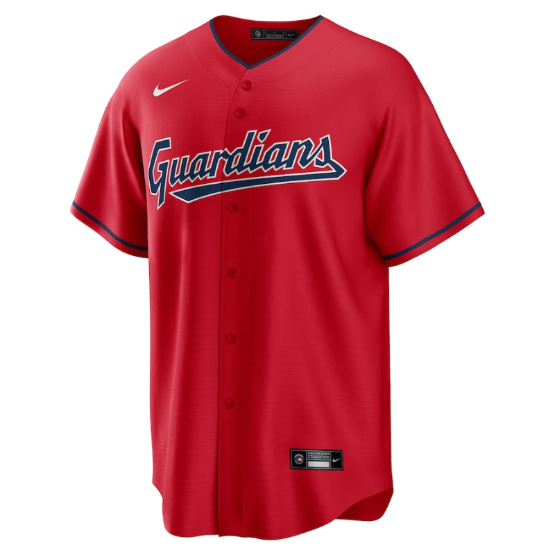 Cleveland Guardians Team 2022 Custom Jersey Unisex Pro Official - Red - Jersey Teams World