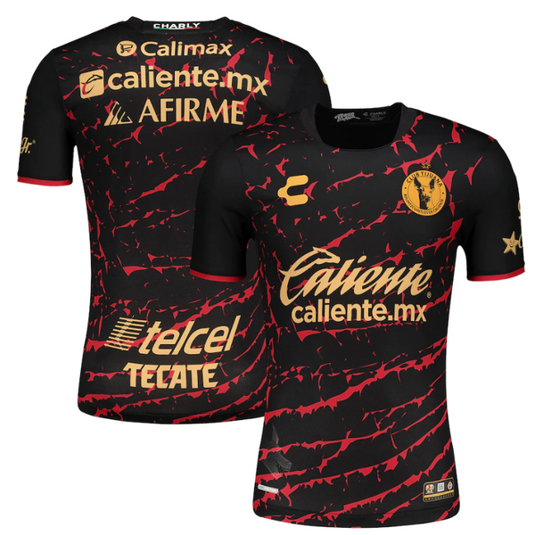 Club Tijuana Charly Shirt 2022/23 Home Custom Jersey - Black/Gold - Jersey Teams World