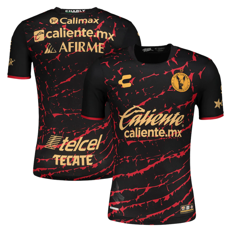 Club Tijuana Charly Shirt 2022/23 Home Custom Jersey - Black/Gold - Jersey Teams World