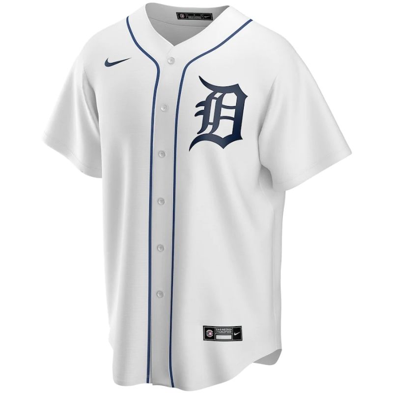 Detroit Tigers Team 2023 Home Custom Jersey Unisex Pro Official - White - Jersey Teams World
