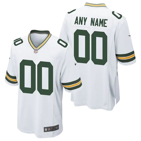 Green Bay Packers Team Custom jersey Unisex Pro Official - White - Jersey Teams World