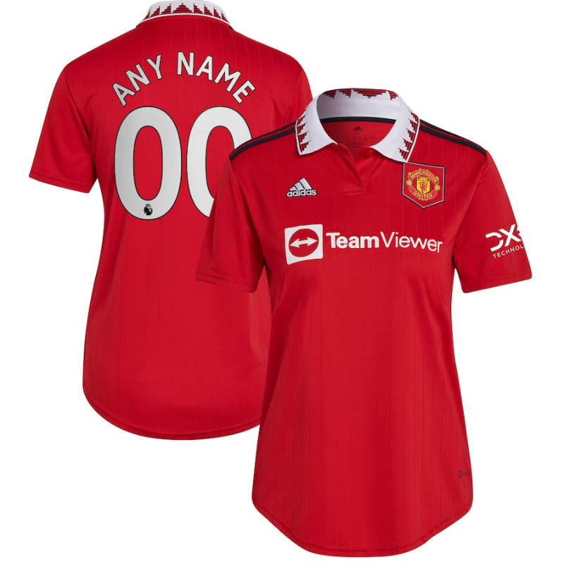 Manchester United Women's Shirt   2022/23 Home Custom Unisex Jersey - Red - Jersey Teams World