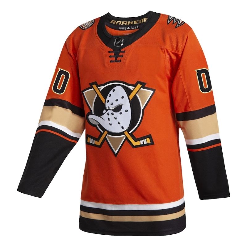 Anaheim Ducks 2022 Custom Jersey Pro Official Orange - Jersey Teams World