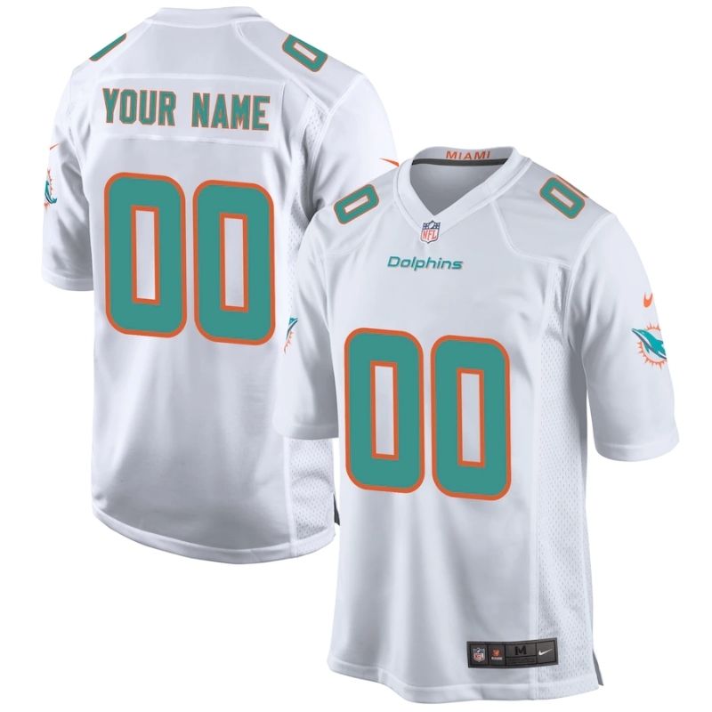 Miami Dolphins Team 2022 Custom jersey Unisex Pro Official - White - Jersey Teams World