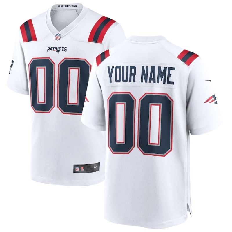 New England Patriots Team 2022 Custom jersey Unisex Pro Official - White - Jersey Teams World