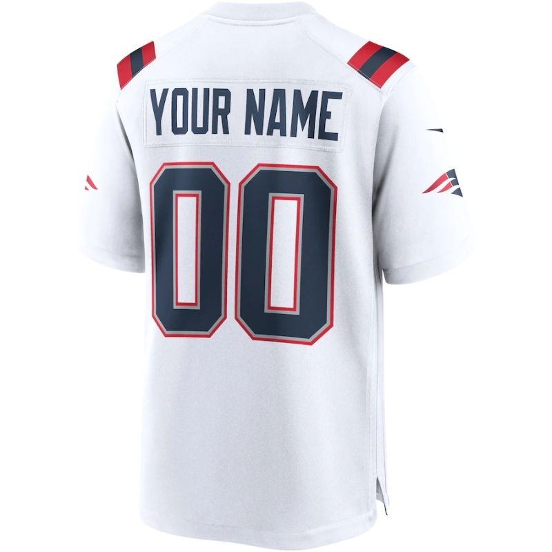 New England Patriots Team 2022 Custom jersey Unisex Pro Official - White - Jersey Teams World