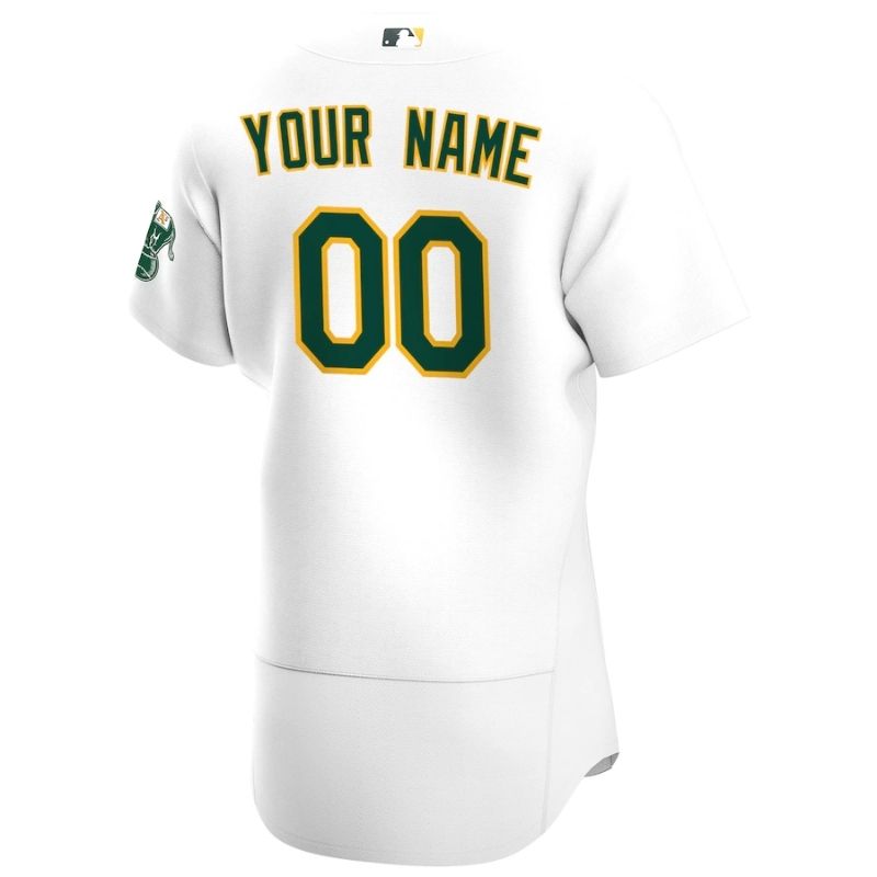 Oakland Athletics Team 2022 Home Custom Jersey Unisex Pro Official - White - Jersey Teams World