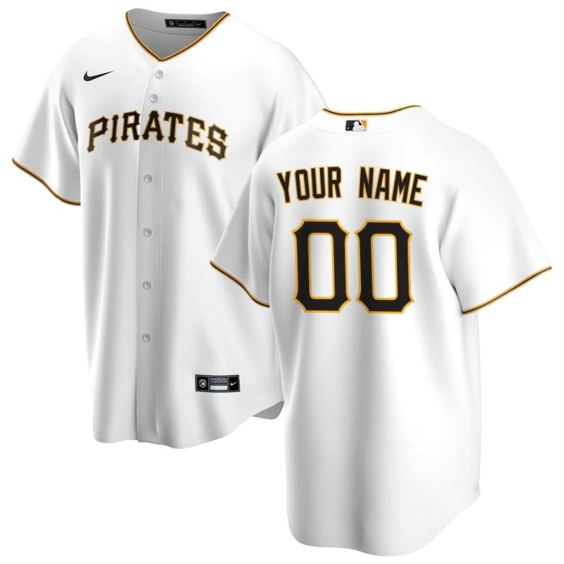 Pittsburgh Pirates Team 2022 Home Custom Jersey Unisex Pro Official - Jersey Teams World