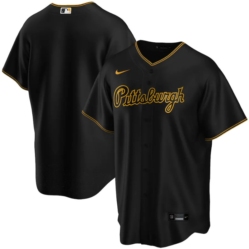 Pittsburgh Pirates Black Alternate Team 2022 Custom Jersey Unisex Pro Official - Jersey Teams World