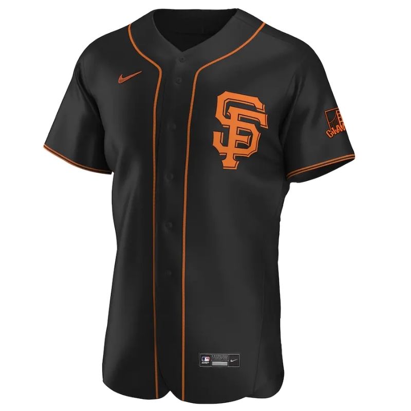 San Francisco Giants Team 2022 Home Custom Jersey Unisex Pro Official - Black - Jersey Teams World