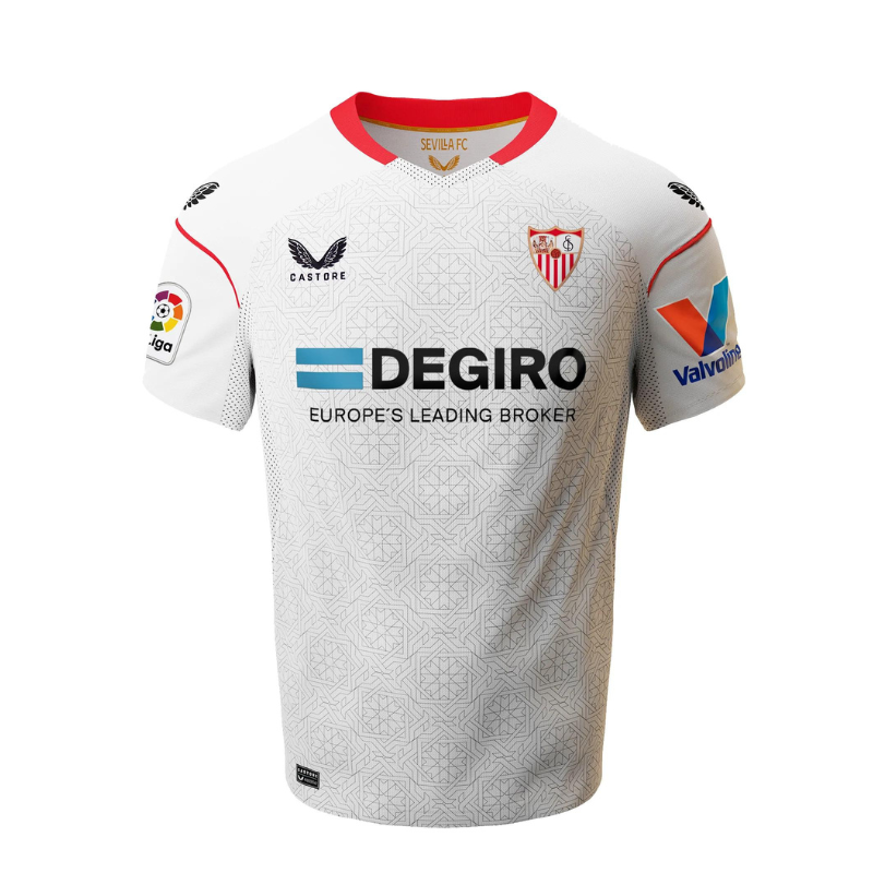 Sevilla Fc Home   Unisex Shirt 2023 Custom Jersey  - White - Jersey Teams World