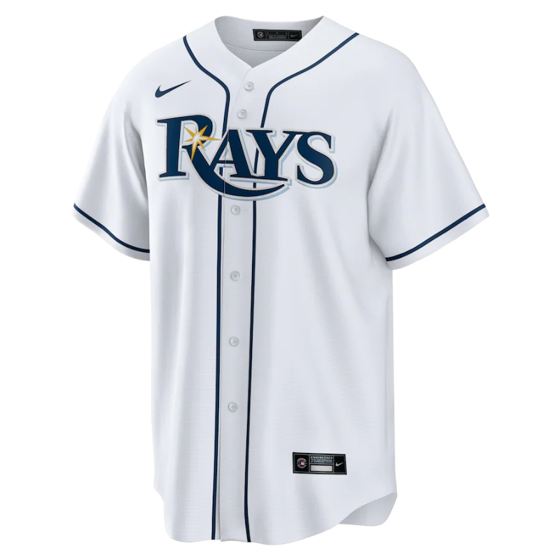 Tampa Bay Rays Team 2022 White Home Custom Jersey Unisex Pro Official - Jersey Teams World