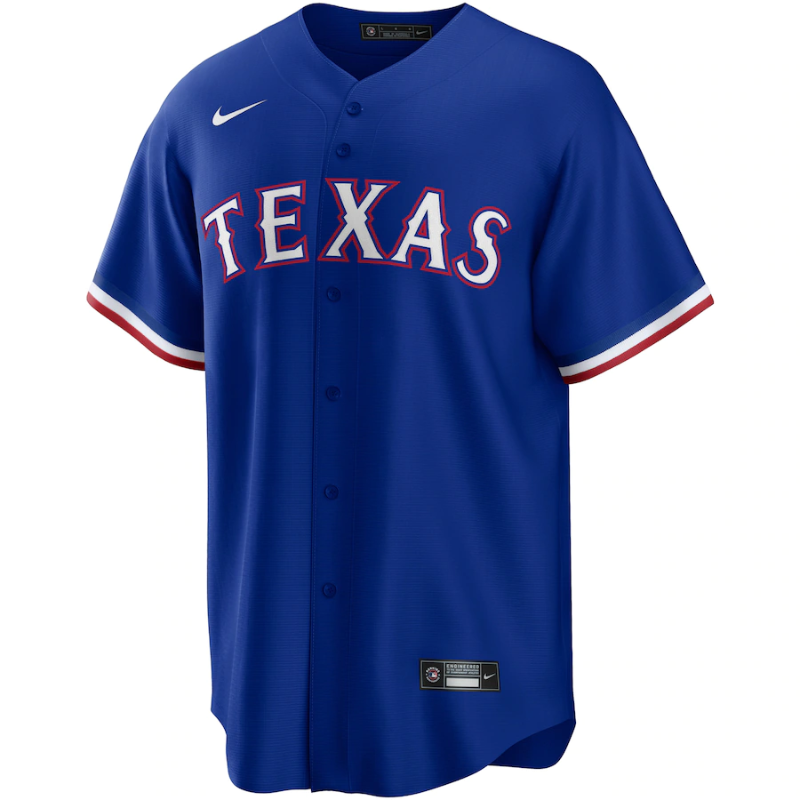 Texas Rangers 2022 Royal Alternate Team Custom Jersey Unisex Pro Official - Jersey Teams World