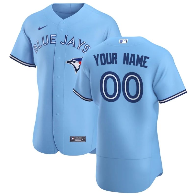 Toronto Blue Jays Team 2022 Home Custom Jersey Unisex Pro Official - Powder Blue - Jersey Teams World