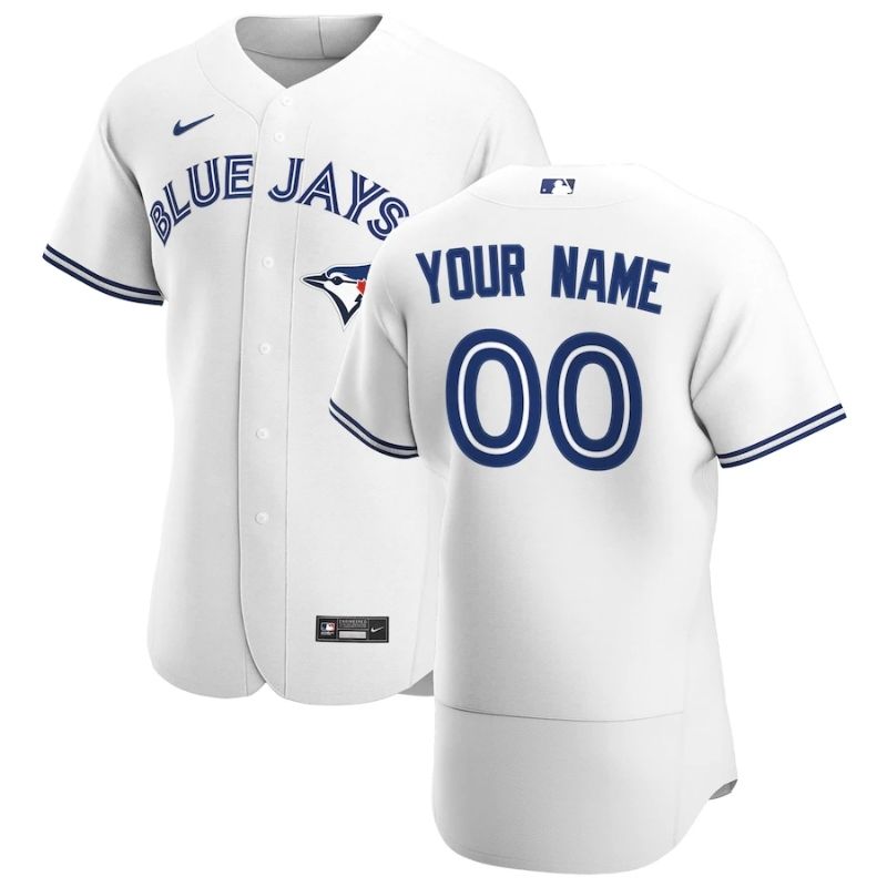 Toronto Blue Jays Team 2022 Home Custom Jersey Unisex Pro Official - White - Jersey Teams World