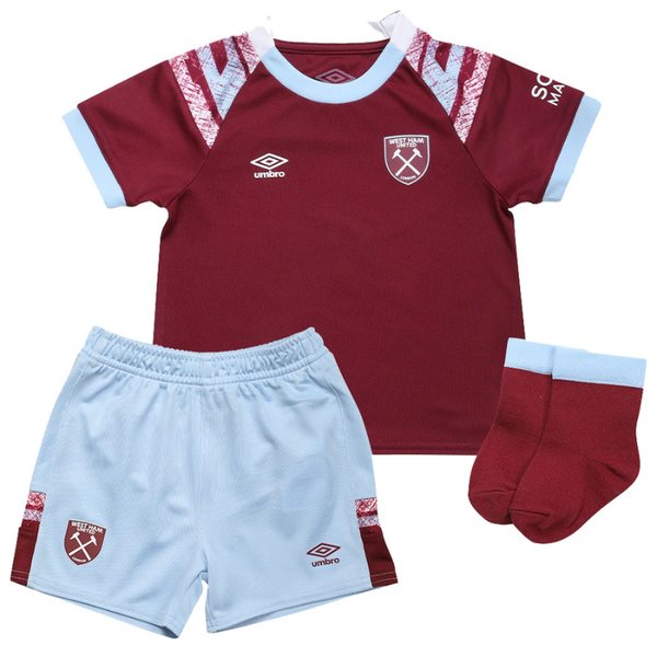 West Ham United Home Baby Kit 2022-23 - Custom Unisex Jersey - Jersey Teams World