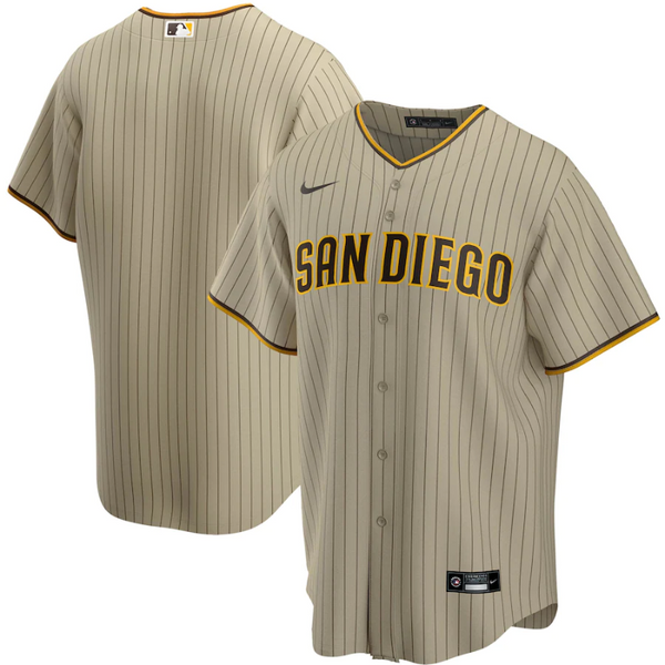 San Diego Padres Tan Alternate Team 2022 Custom Jersey Unisex Pro Official - Jersey Teams World