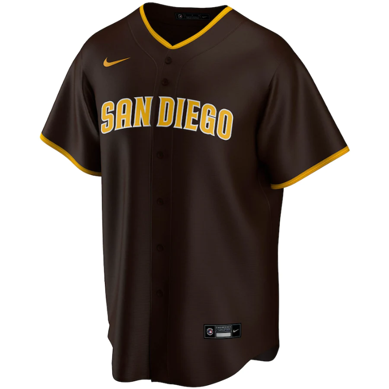 San Diego Padres 2022 Brown Road Team Jersey Unisex Pro Official - Jersey Teams World