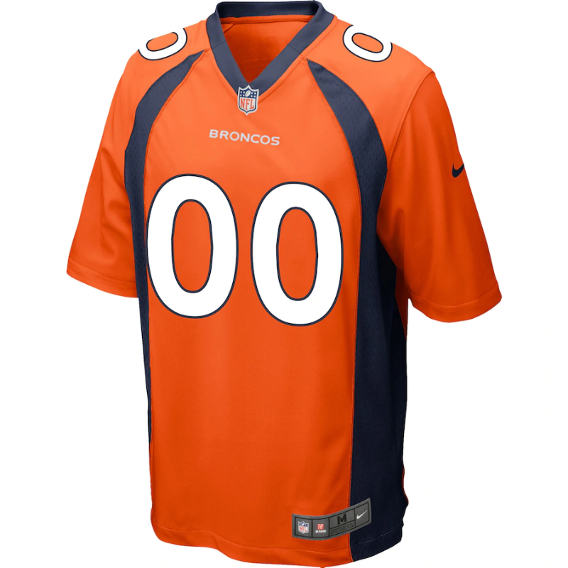 Denver Broncos Team Custom Game jersey Unisex Pro Official - Orange - Jersey Teams World