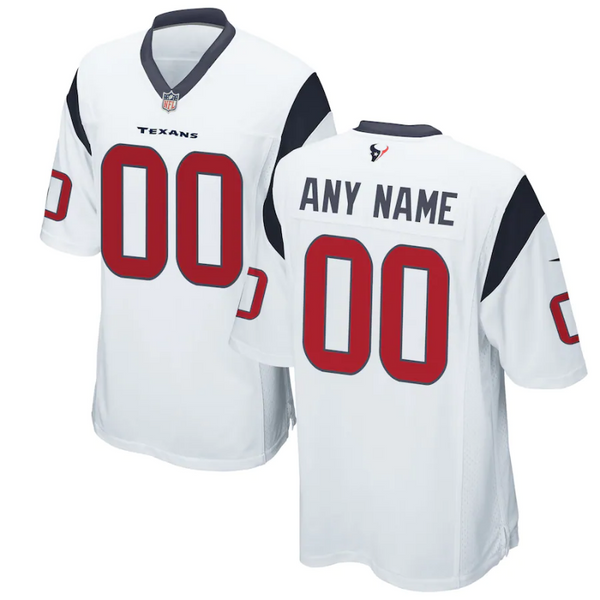 Houston Texans Team 2022 Custom Game jersey Unisex Pro Official - White - Jersey Teams World