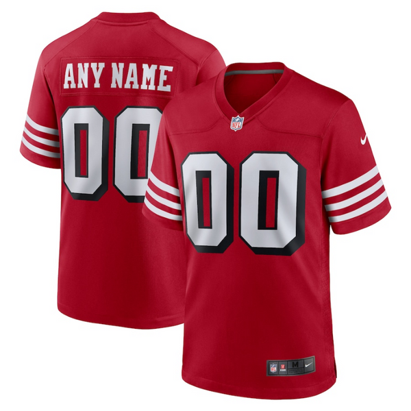 San Francisco 49ers 2022 Alternate Custom jersey Unisex Pro Official - Scarlet - Jersey Teams World