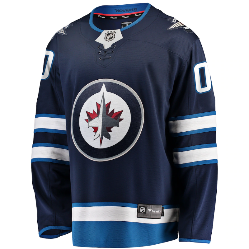 Winnipeg Jets Team 2022 Home Custom Jersey Pro Official- Blue - Jersey Teams World