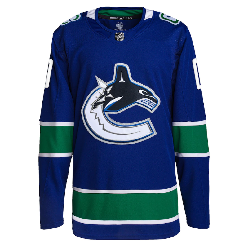 Vancouver Canucks Team 2022 Custom Jersey Pro Official- Royal - Jersey Teams World