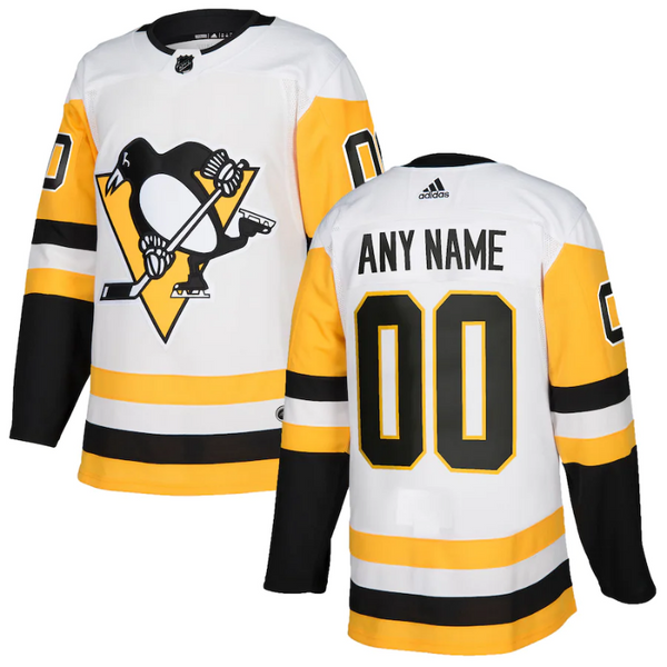 Pittsburgh Penguins Team 2022 Custom Jersey Pro Official- White - Jersey Teams World