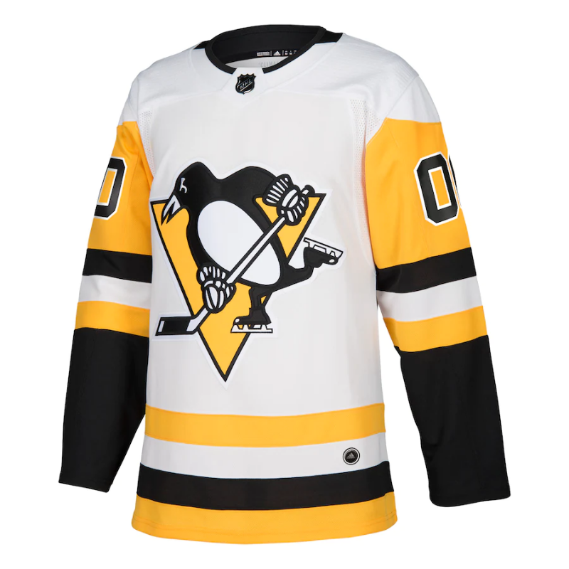 Pittsburgh Penguins Team 2022 Custom Jersey Pro Official- White - Jersey Teams World