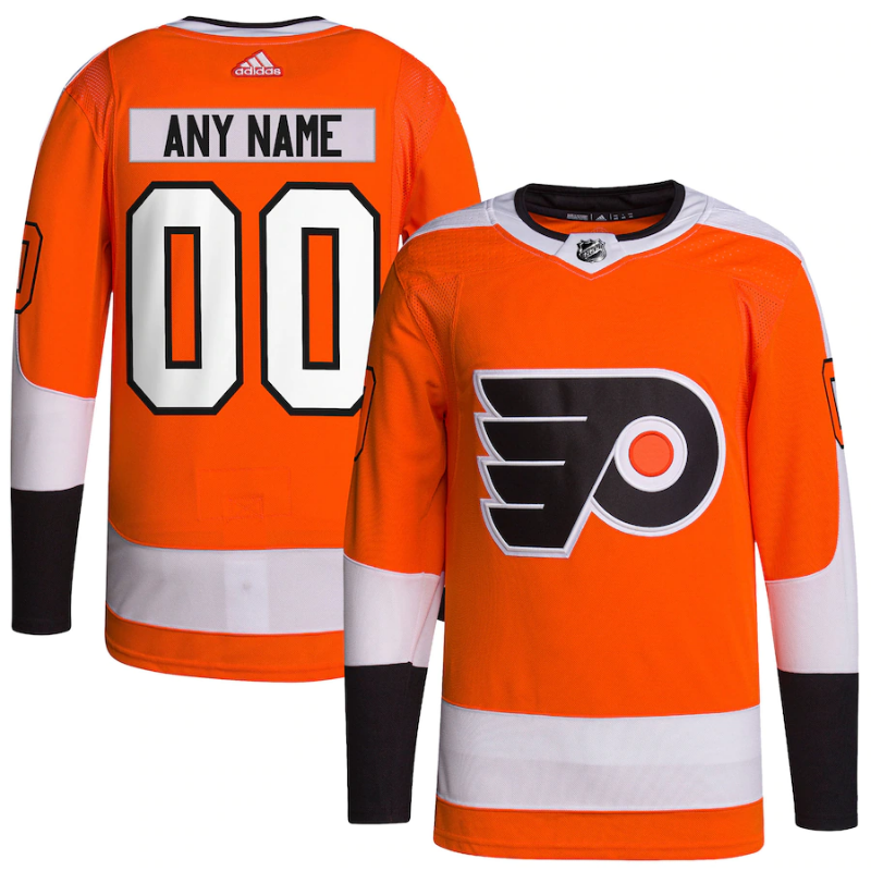 Philadelphia Flyers Team 2022 Custom Jersey Pro Official- Orange - Jersey Teams World