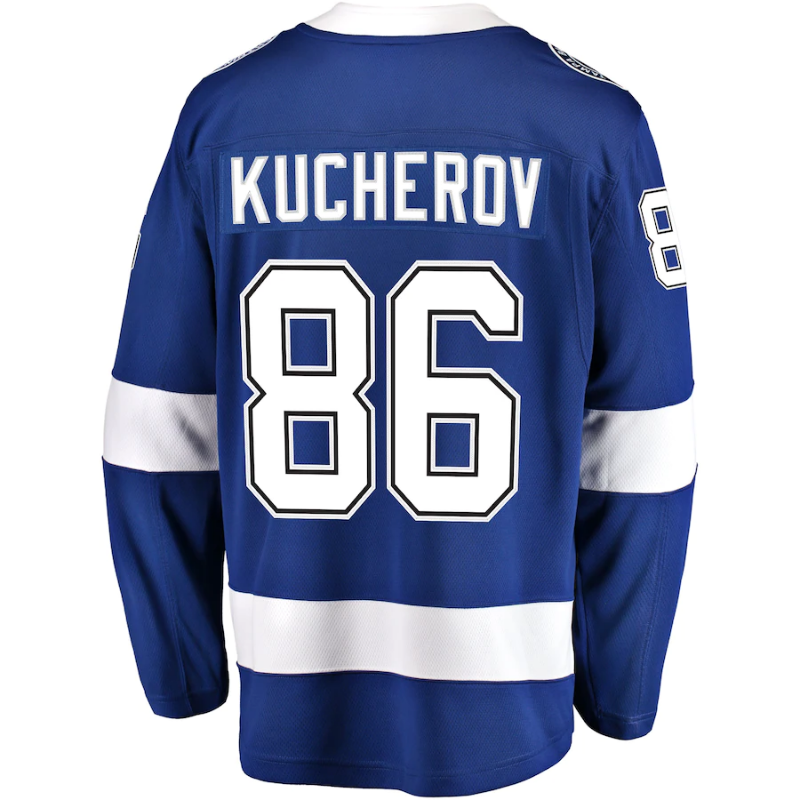 Nikita Kucherov - 86 Tampa Bay Lightning Team Player Jersey Pro Official- Blue - Jersey Teams World