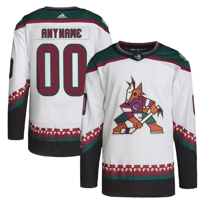 Arizona Coyotes Team Unisex Primegreen Pro Personalized Jersey - White - Jersey Teams World