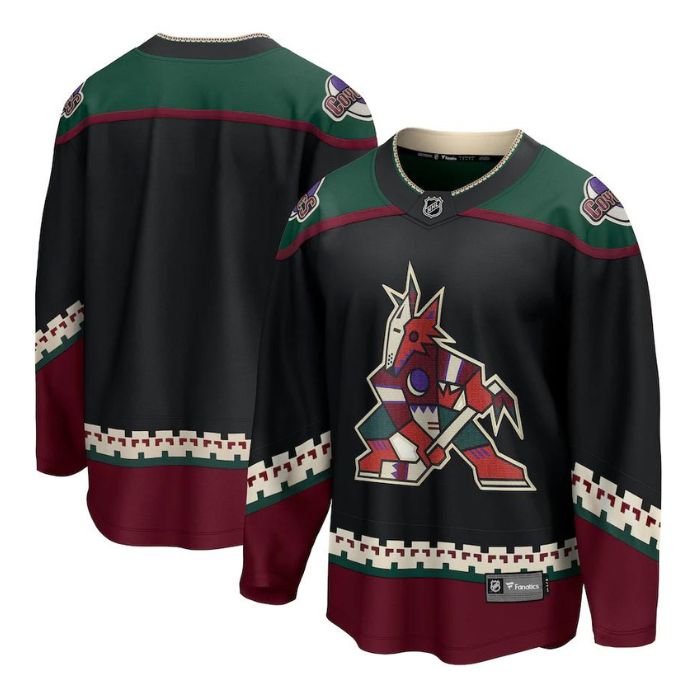 Arizona Coyotes ed 2021/22 Home Breakaway Jersey - Black - Jersey Teams World