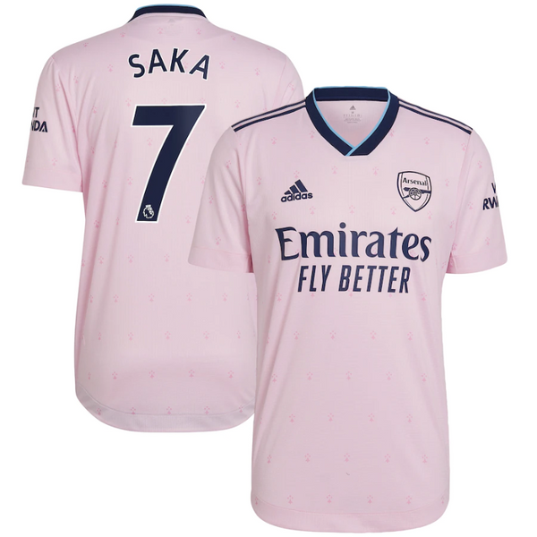 Arsenal Third Shirt   2022-23 with Saka 7 printing Player Unisex Jersey - All Genders - Jersey Teams World