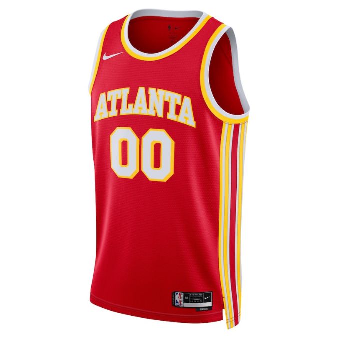 Atlanta Hawks Unisex 2023 Customized Jersey Red - Icon Edition - Jersey Teams World