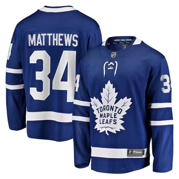 Auston Matthews Toronto Maple Leafs Team Breakaway Unisex Player Jersey - Royal - Jersey Teams World