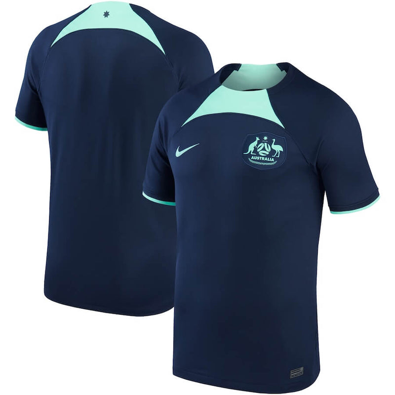 Australia National Team Away Stadium Shirt 2022  customized Jersey Unisex - Navy - Jersey Teams World