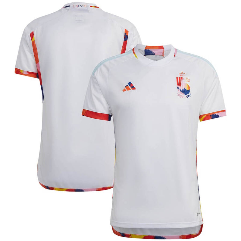 Belgium National Team Away Shirt 2022  customized Jersey Unisex - White - Jersey Teams World