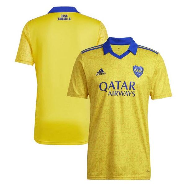 Boca Juniors Third Unisex Shirt 2022 Customized Jersey - Yellow - Jersey Teams World