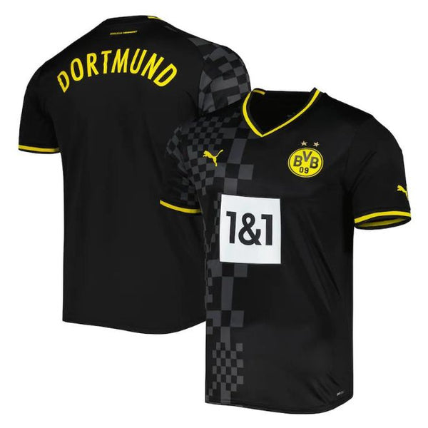 Borussia Dortmund Unisex 2022/23 Away Customized Jersey - Black - Jersey Teams World
