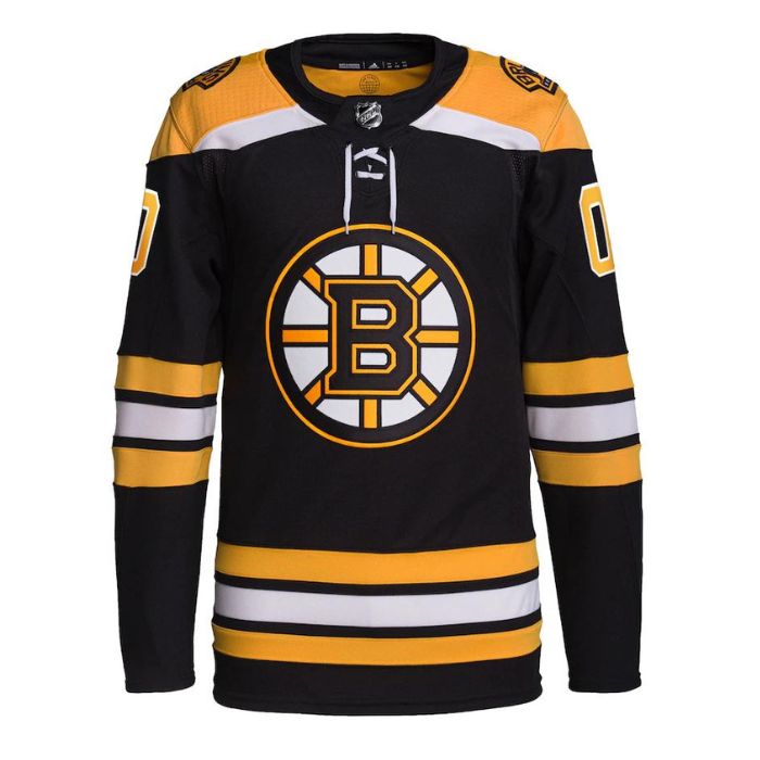 Boston Bruins Unisex Home Primegreen Pro Personalized Jersey - Black - Jersey Teams World