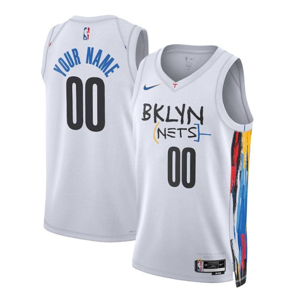 Brooklyn Nets Unisex Shirt 2023 Custom Jersey - City Edition - White - Jersey Teams World