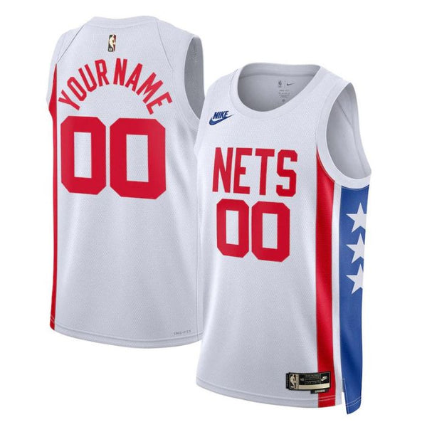 Brooklyn Nets Unisex Shirt 2023 Customized Jersey - Classic Edition - White - Jersey Teams World