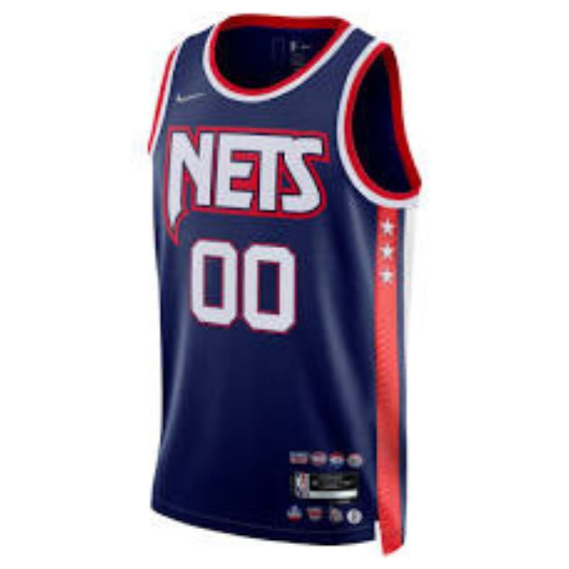 Brooklyn Nets Team 2022 Custom Jersey - City Edition - Navy - Jersey Teams World